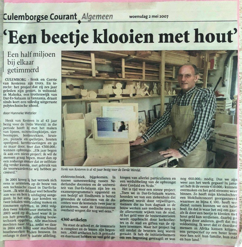 Een beetje klooien met hout