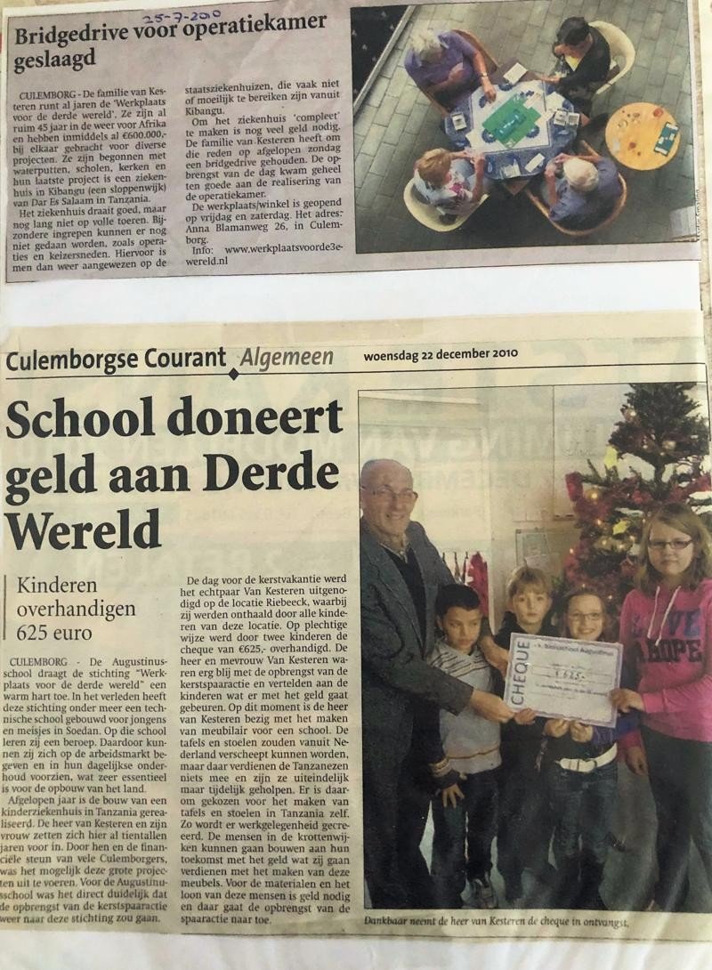 Diverse berichten Werkplaats voor de Wereld 2010