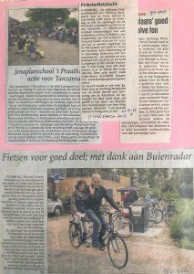 Diverse krantenberichten werkplaats voor de wereld 2012