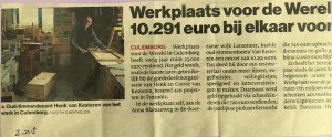 2018 - 10291 euro opgehaald