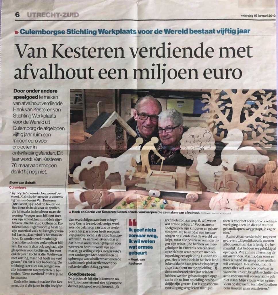 2019 - Van Kesteren verdiende met afvalhout 1 miljoen