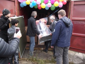 Container met gereedschap voor Tanzania
