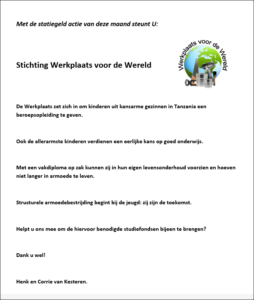 Flyer statiegeld actie