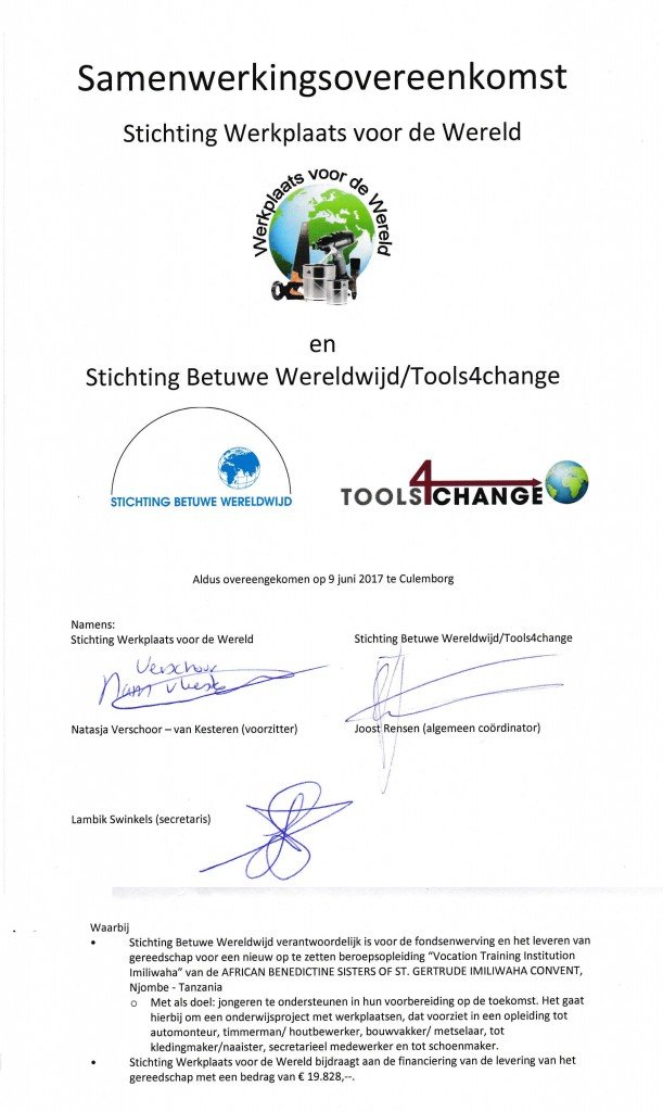 Samenwerkingsovereenkomst BWW