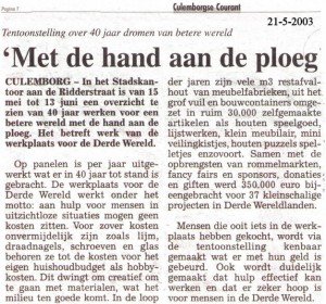 Culemborgse Courant 2003