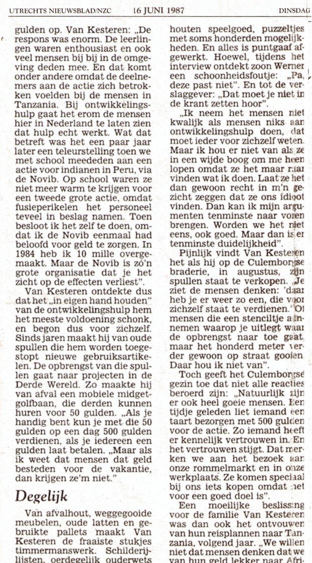 Utrechts Nieuwsblad 1987